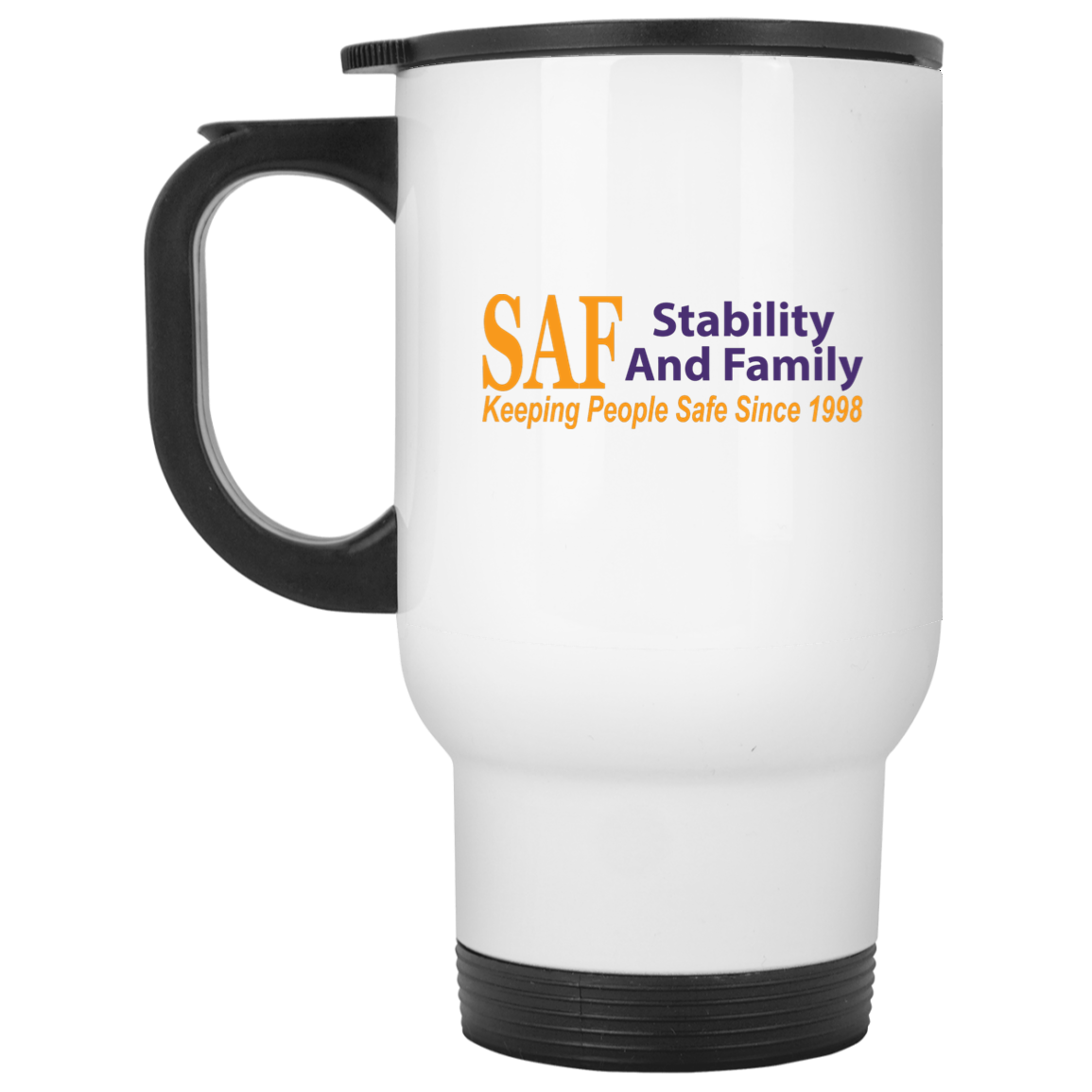 SAF - White Travel Mug