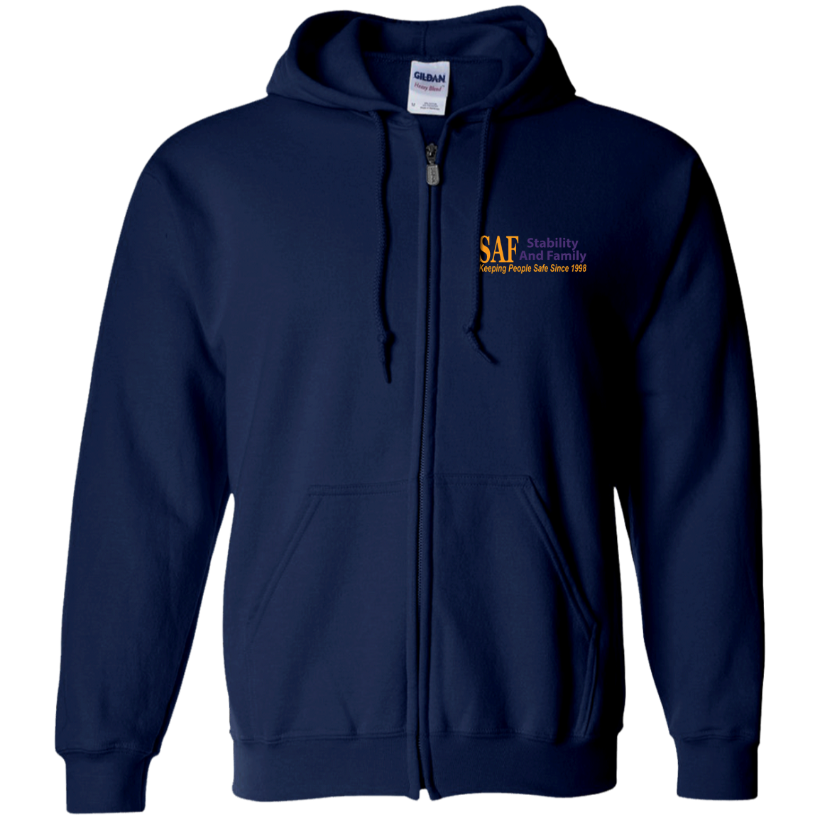 SAF - Zip Up Hooded Sweatshirt
