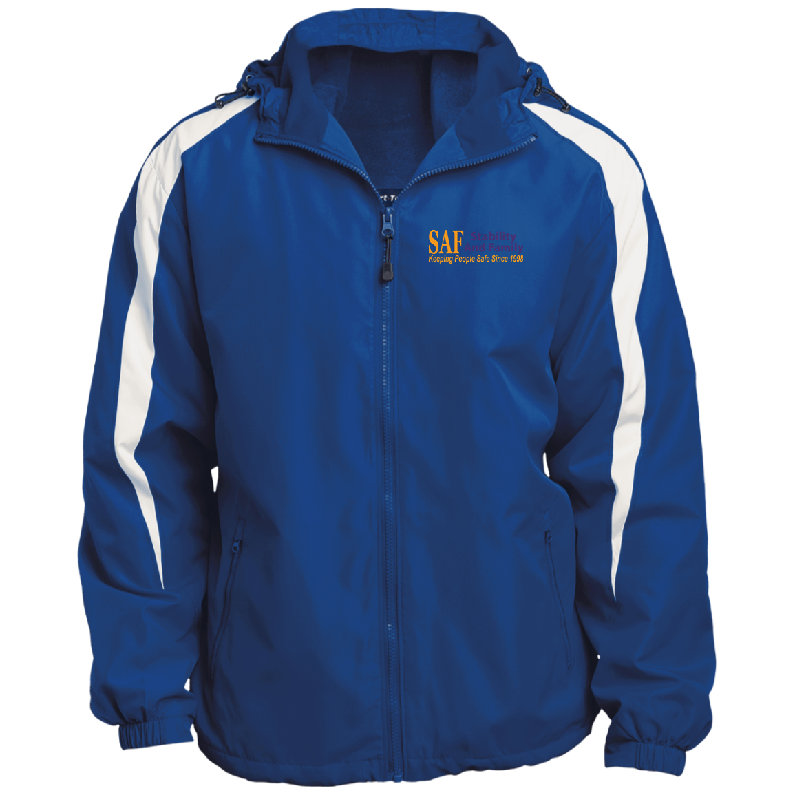 SAF - Fleece Lined Colorblocked Hooded Jacket