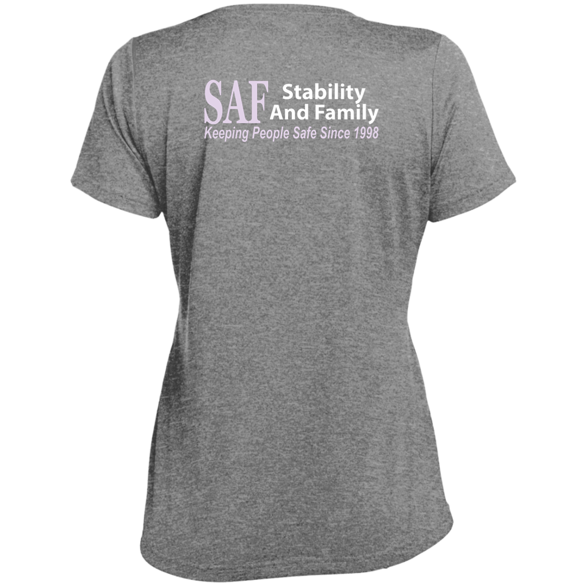 SAF - Ladies' Heather Scoop Neck Performance Tee