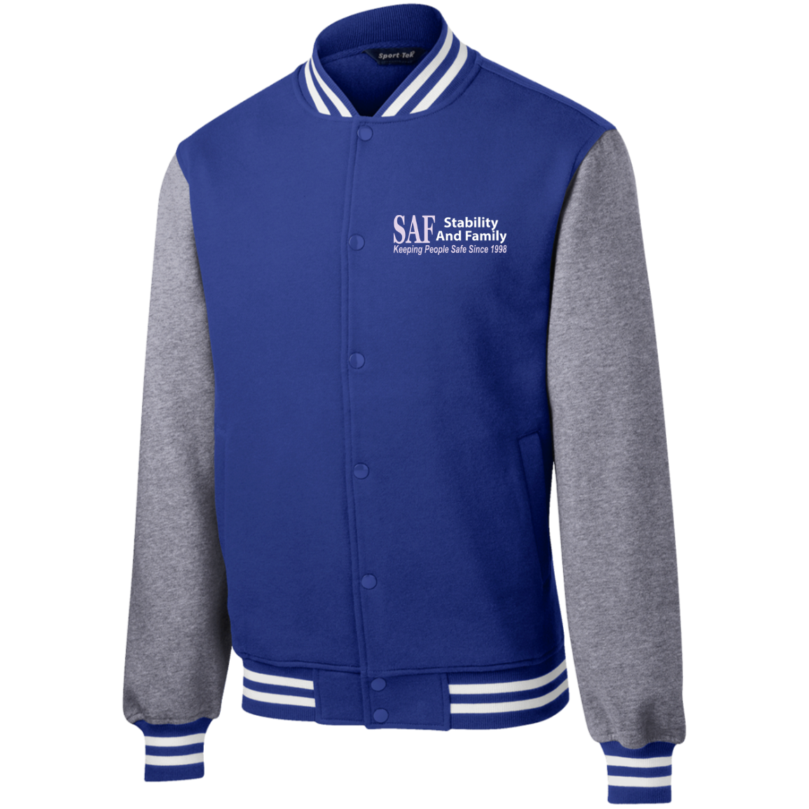 SAF - Champion's Embroidered Fleece Letterman Jacket