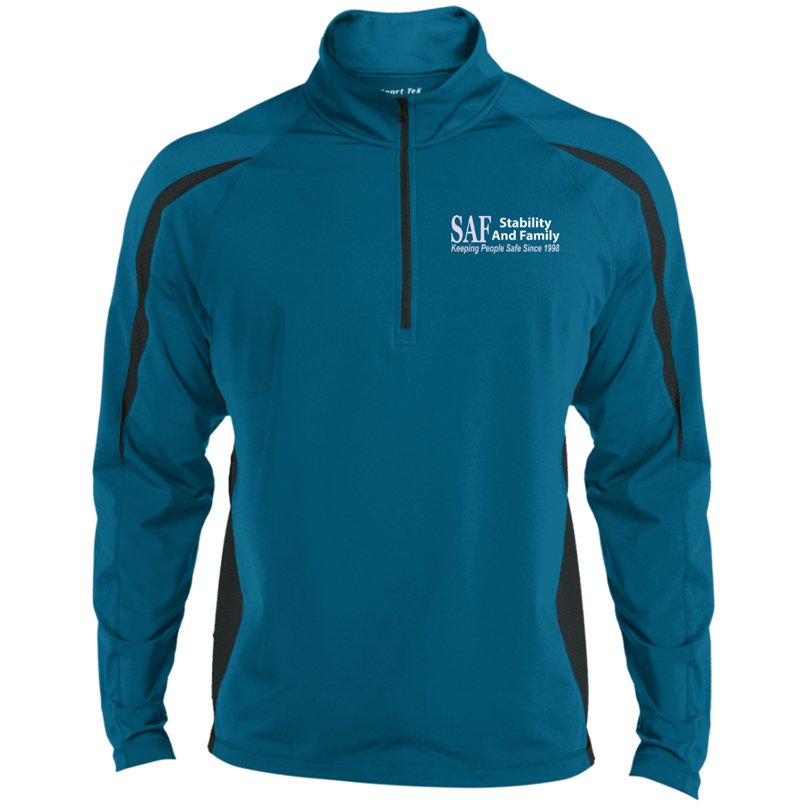 SAF - Men's Sport Wicking Colorblock 1/2 Zip