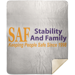 SAF - Premium Mink Sherpa Blanket 50x60