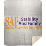 SAF - Premium Mink Sherpa Blanket 50x60