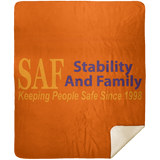 SAF - Premium Mink Sherpa Blanket 50x60