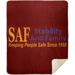 SAF - Premium Mink Sherpa Blanket 50x60
