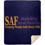 SAF - Premium Mink Sherpa Blanket 50x60