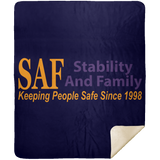 SAF - Premium Mink Sherpa Blanket 50x60