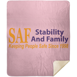 SAF - Premium Mink Sherpa Blanket 50x60