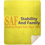 SAF - Premium Mink Sherpa Blanket 50x60