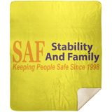 SAF - Premium Mink Sherpa Blanket 50x60