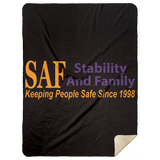 SAF - Premium Mink Sherpa Blanket 60x80