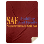 SAF - Premium Mink Sherpa Blanket 60x80
