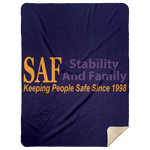 SAF - Premium Mink Sherpa Blanket 60x80