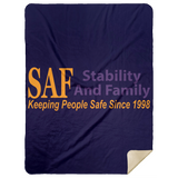 SAF - Premium Mink Sherpa Blanket 60x80