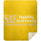 SAF - Premium Mink Sherpa Blanket 50x60