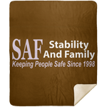SAF - Premium Mink Sherpa Blanket 50x60
