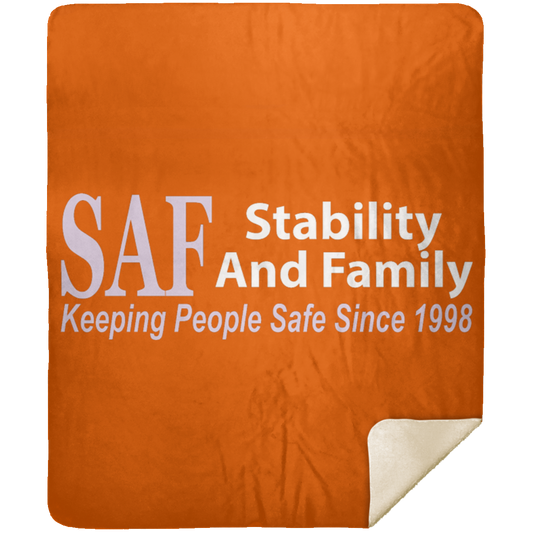 SAF - Premium Mink Sherpa Blanket 50x60