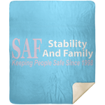 SAF - Premium Mink Sherpa Blanket 50x60