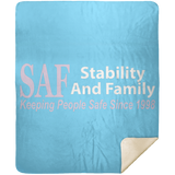 SAF - Premium Mink Sherpa Blanket 50x60