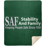 SAF - Premium Mink Sherpa Blanket 50x60