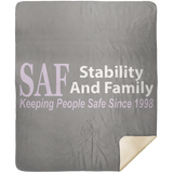 SAF - Premium Mink Sherpa Blanket 50x60