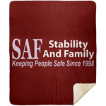 SAF - Premium Mink Sherpa Blanket 50x60