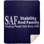SAF - Premium Mink Sherpa Blanket 50x60