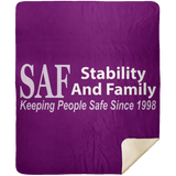 SAF - Premium Mink Sherpa Blanket 50x60