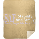 SAF - Premium Mink Sherpa Blanket 50x60