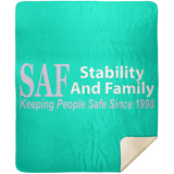 SAF - Premium Mink Sherpa Blanket 50x60