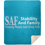 SAF - Premium Mink Sherpa Blanket 50x60