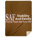 SAF - Premium Mink Sherpa Blanket 60x80