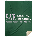 SAF - Premium Mink Sherpa Blanket 60x80