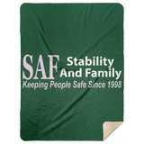 SAF - Premium Mink Sherpa Blanket 60x80