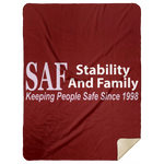 SAF - Premium Mink Sherpa Blanket 60x80