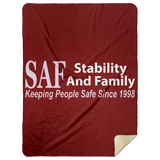 SAF - Premium Mink Sherpa Blanket 60x80