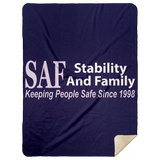 SAF - Premium Mink Sherpa Blanket 60x80