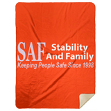 SAF - Premium Mink Sherpa Blanket 60x80