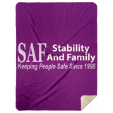 SAF - Premium Mink Sherpa Blanket 60x80