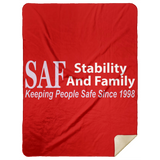 SAF - Premium Mink Sherpa Blanket 60x80