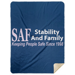SAF - Premium Mink Sherpa Blanket 60x80
