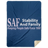 SAF - Premium Mink Sherpa Blanket 60x80