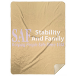SAF - Premium Mink Sherpa Blanket 60x80