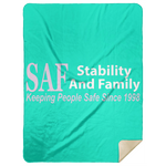 SAF - Premium Mink Sherpa Blanket 60x80