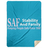 SAF - Premium Mink Sherpa Blanket 60x80