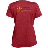SAF - Ladies' Heather Scoop Neck Performance Tee