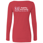 SAF - Ladies' Triblend LS Scoop