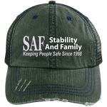 SAF - Distressed Unstructured Trucker Cap