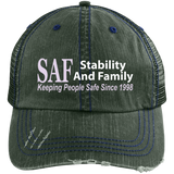 SAF - Distressed Unstructured Trucker Cap